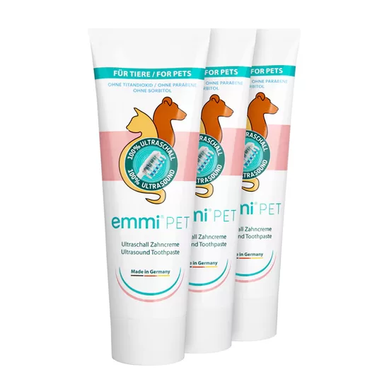 Emmi - Pet ultraskaņas zobu pasta suņiem un kaķiem 3 gab